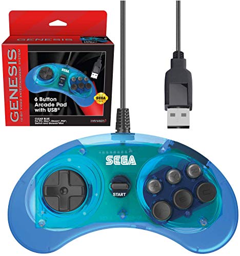 Sega Genesis USB Controller 6-Button Arcade Pad