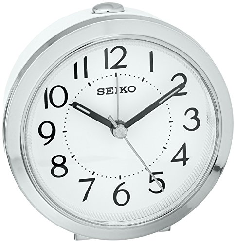 Seiko Sussex Silver Bedroom Alarm Clock
