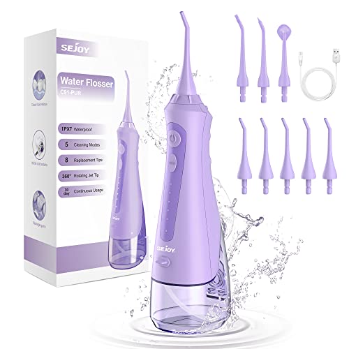 Sejoy Water Flossers - Rechargeable Cordless Teeth Cleaning