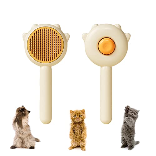 Self Cleaning Cat Brush - Grooming Tool for Cats and Dogs