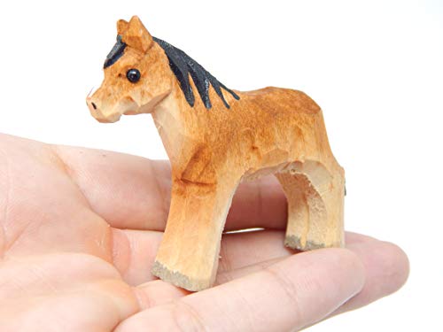 Selsela Horse Wood Figurine