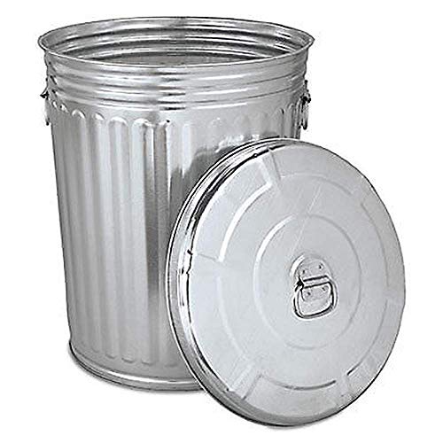 Selva Stainless Steel Pre-Galvanized Trash Can