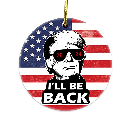 SENSEVEN Trump I'll Be Back Ornament