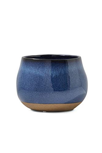 Serene Spaces Living Dark Blue Potter's Ceramic Vase