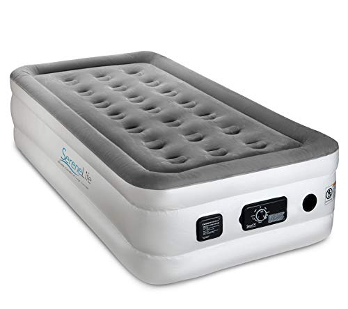 SereneLife ComfortCoil Air Mattress with Internal Pump