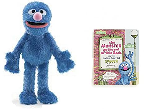 Sesame Street Grover Doll & Book Set 15” Plush Kohl's Cares Stuffed Animal Elmo