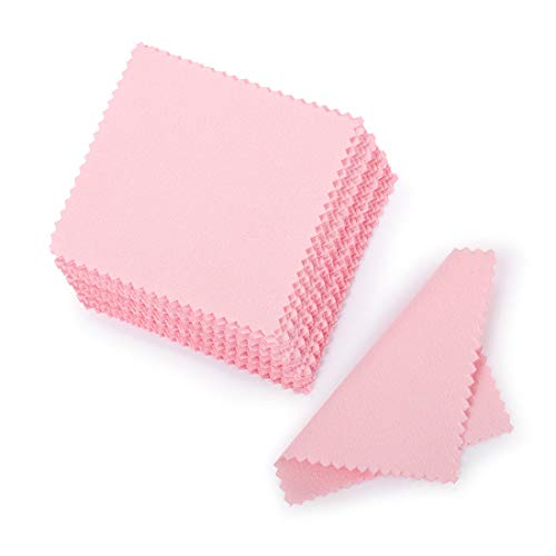 SEVENWELL Pink Jewelry Cleaning Cloth Set