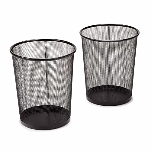 Seville Classics Small Trash Can Set, 2-Pack