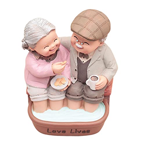SEWACC Loving Elderly Couple Figurines