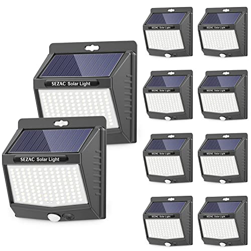 SEZAC Solar Outdoor Security Lights