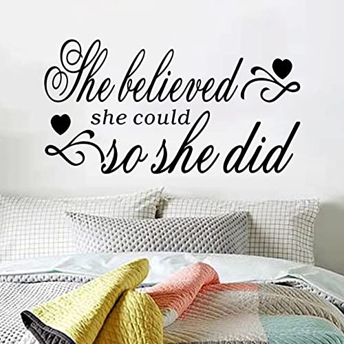 She Believed She Could so She Did Wall Art