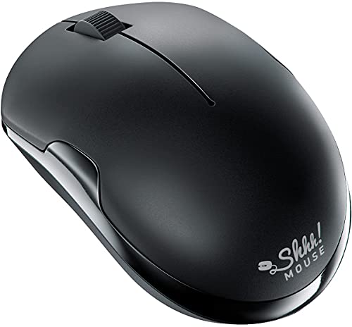 SHHHMOUSE Wireless Silent Noiseless Clickless Optical Mouse