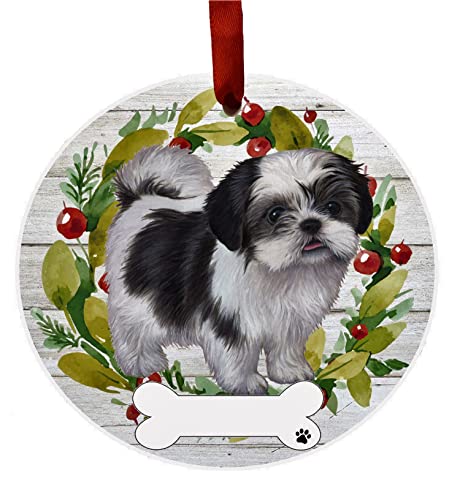 Shih Tzu Ornament - DIY Personalizable - Dog Gifts