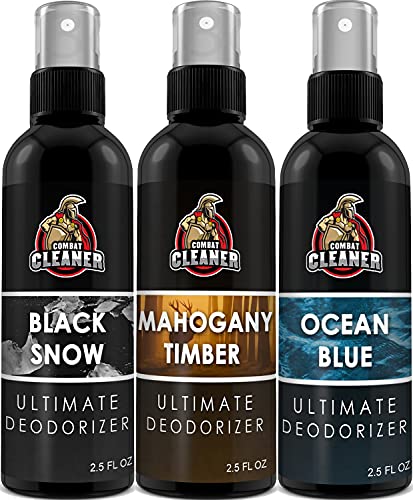 Shoe Deodorizer Spray | Disinfectant Foot Odor Eliminator, Air Freshener for Sneakers, Gym Bags, and Lockers | Men by Combat Cleaner