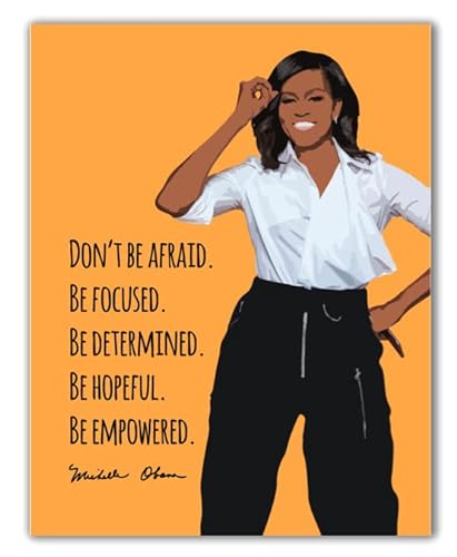 ShopHaven Michelle Obama Wall Art - Black Woman Print