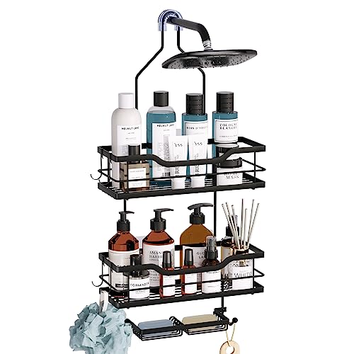 Orimade Corner Shower Caddy Stainless Steel with Hooks Wall Mounted Bathroom  She