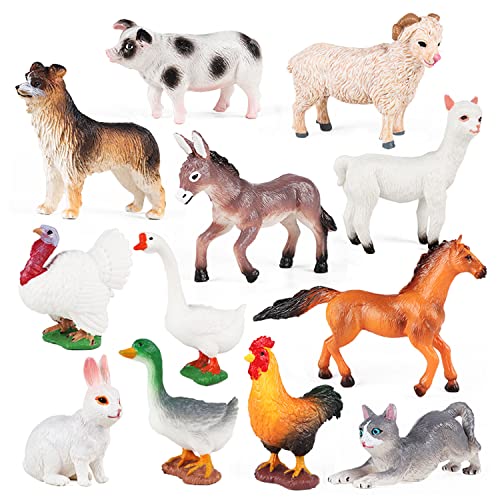 SIENON Farm Animal Figures Toy Set