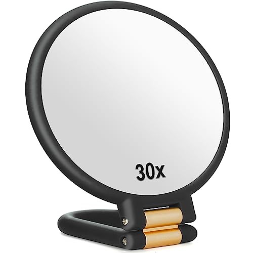 Sifolo 30x Magnifying Mirror with Handle - Portable Handheld Mirror