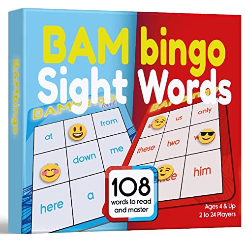 Sight Word Bingo Game - Learn to Read Vocabulary for Kids