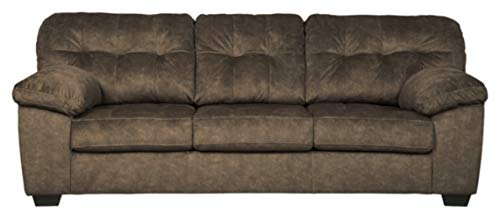 Signature Design by Ashley Accrington Plush Sofa with Tufted Back, Brown