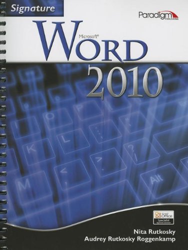 Signature Microsoft Word 2010 W/ CD