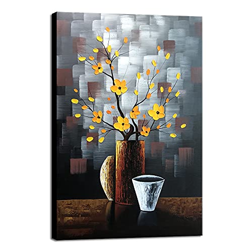 Silent Beauty Modern Abstract Flower Oil Paintings