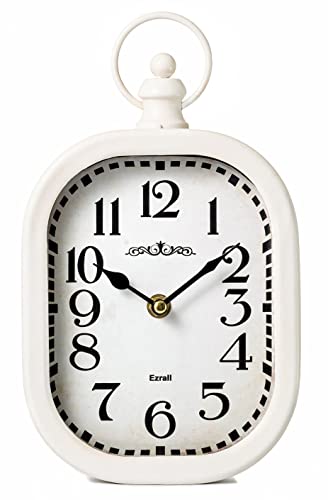 Silent Non-Ticking Battery Operated Vintage Metal Wall Clock