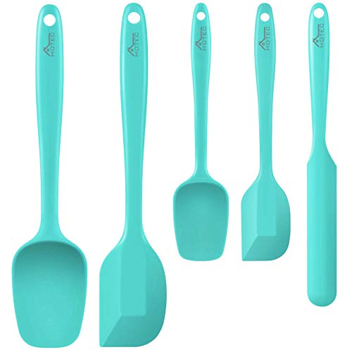 Silicone Rubber Spatula Set for Baking, Cooking, and Mixing