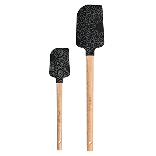 Silicone Spatula Set with Wooden Handle