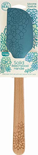 Silicone Spatula with Laser Etched Beechwood Handle