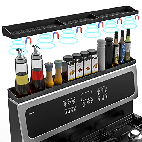 Silicone Stove Top Shelf Magnetic Spice Rack Organizer