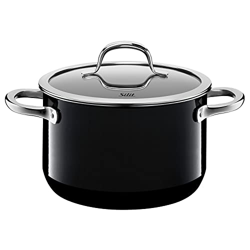 Silit "Passion High Casserole with Lid, Black, 20 cm