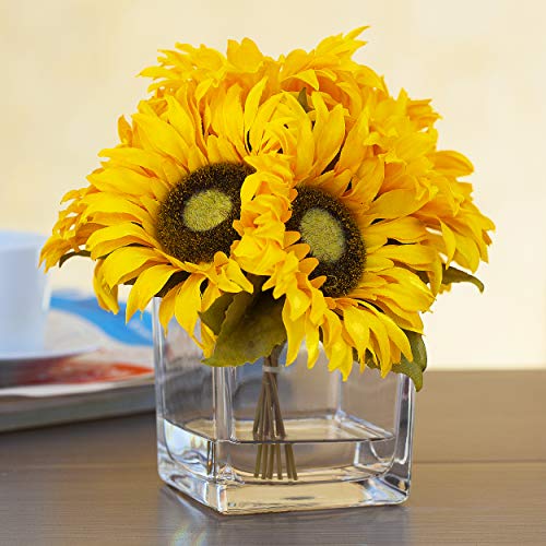 Silk Sunflower Arrangement Flower Centerpiece