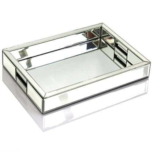 Silver Mirror Decorative Tray