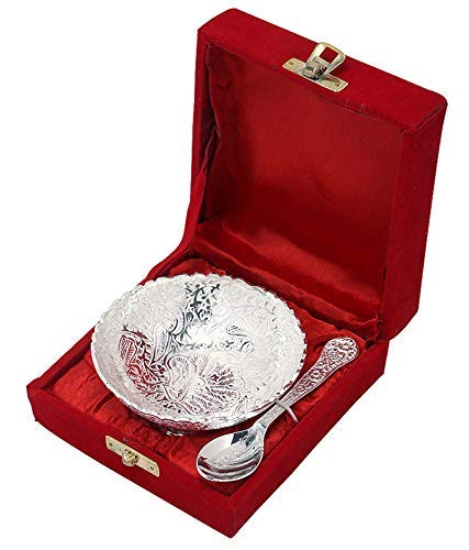 Silver Plated Small Bowl Set with Spoon