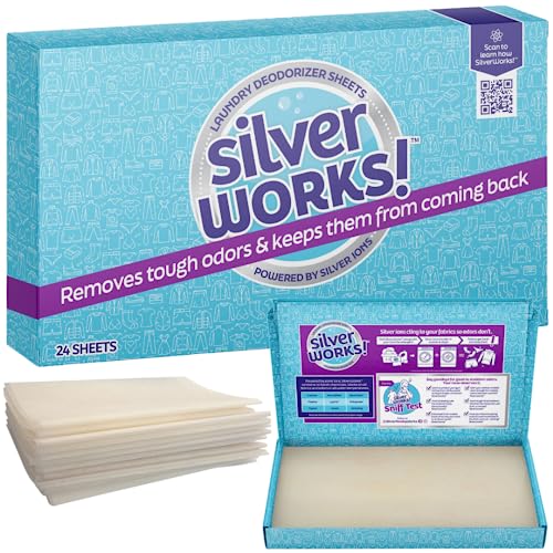 SilverWorks! Odor Eliminator Laundry Sheets