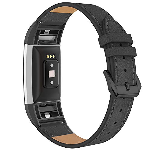 Simpeak Leather Band for Fitbit Charge 2