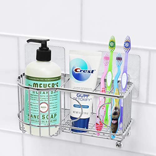SimpleHouseware Toothbrush Holder Wall Organizer