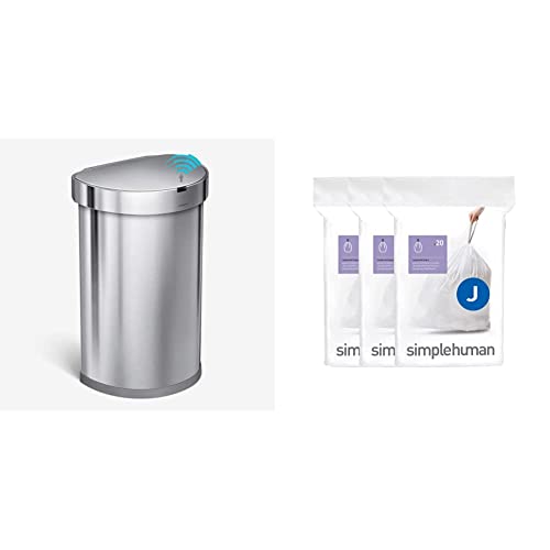 Simplehuman Semi-Round Sensor Automatic Trash Can