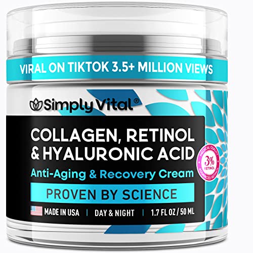 SimplyVital Face Moisturizer Collagen Cream - Anti-Aging Skincare Solution
