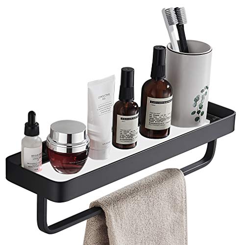 SIMVE Glass Shelf with Towel Bar