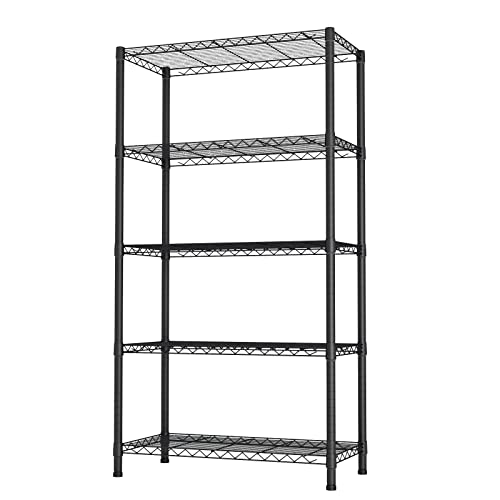 SINGAYE 5-Shelf Adjustable Steel Storage Shelving Unit