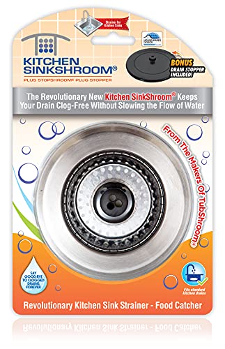 SinkShroom Clog-Free Sink Strainer Basket with Stopper
