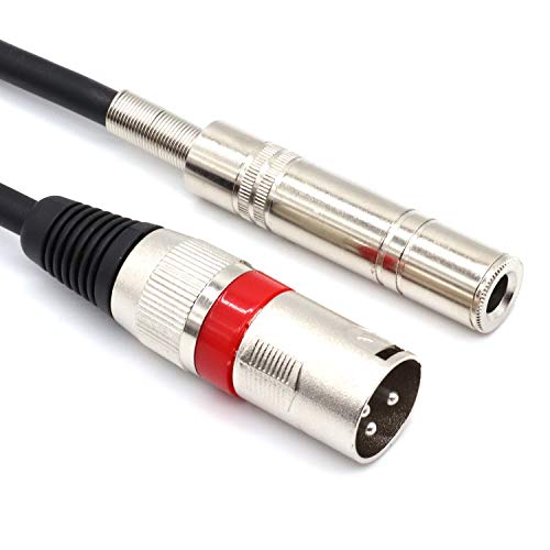 SiYear XLR Male to 6.35mm Female Adapter Cable