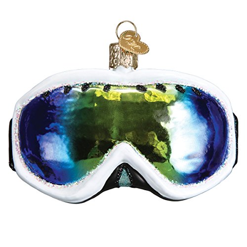 Ski Goggles Glass Blown Ornament for Christmas Tree
