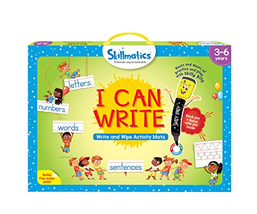 Skillmatics I Can Write Educational Game - Reusable Activity Mats for Ages 3 to 6