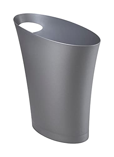 Skinny Trash Can [Set of 6] Color Silver