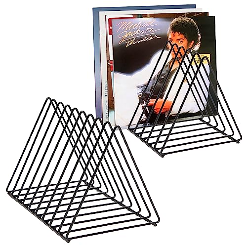Skywin Vinyl Record Storage Rack Triangle - Holds Up To 60 Albums