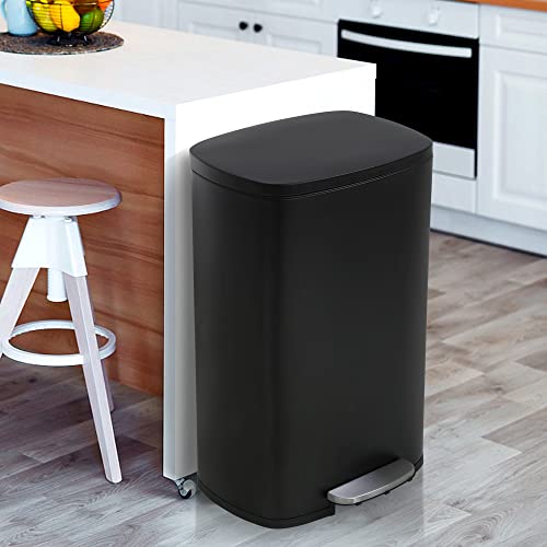 Sleek and Functional 13 Gallon Stainless Steel Trash Can