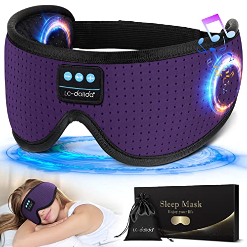 Sleep Headphones & Mask with Bluetooth for Side Sleepers